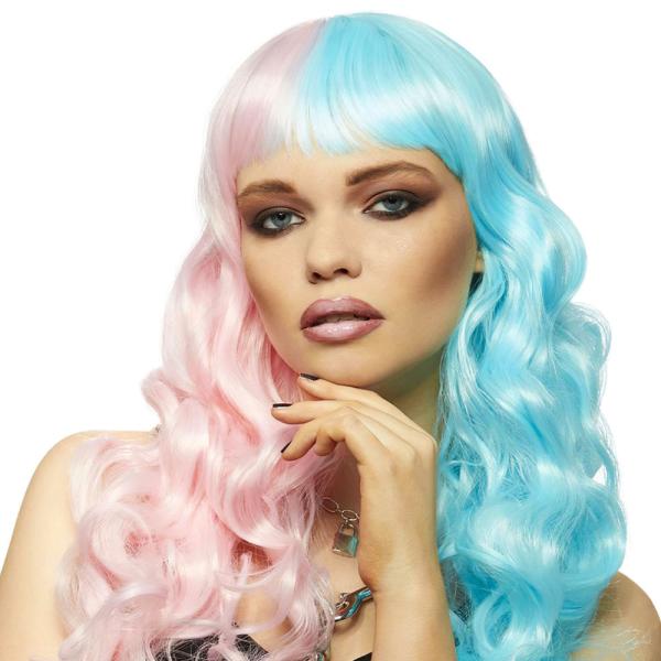 Siren Manic Panic Peruukki Vaaleansininen & Pinkki