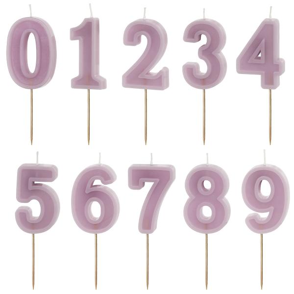 Numerokynttilä Violetti
