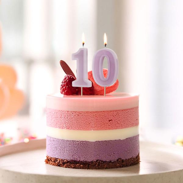 Numerokynttilä Violetti