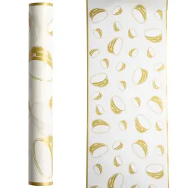 Kaitaliina Ylioppilas Valkoinen & Kulta 5m