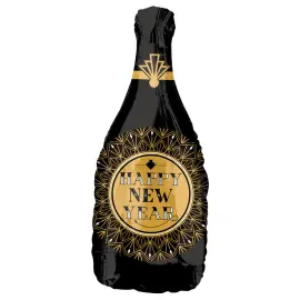 Happy New Year Ilmapallo Samppanjapullo