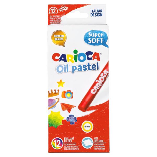 Öljypastelliliidut 12 Kpl