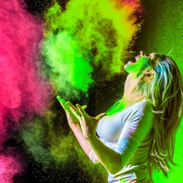 UV Neon Pink Powder