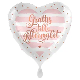 Grattis Till Giftermålet Ilmapallo Rose