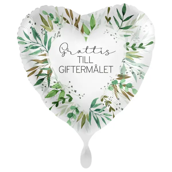 Grattis Till Giftermålet Ilmapallo Greenery