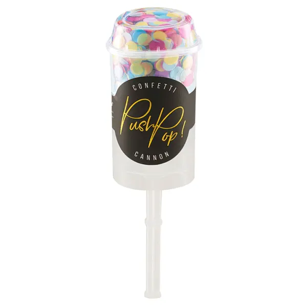 Konfetti Push Pop Monivärinen