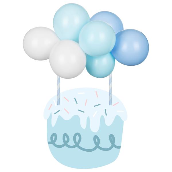 Baby Shower Ilmapallo Kakkukoriste Sininen 29 cm