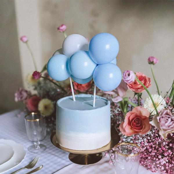 Baby Shower Ilmapallo Kakkukoriste Sininen 29 cm