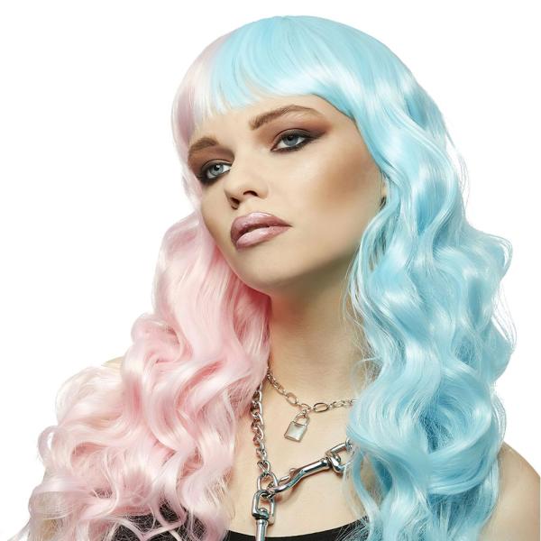 Siren Manic Panic Peruukki Vaaleansininen & Pinkki