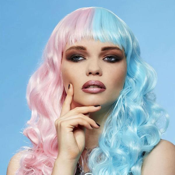 Siren Manic Panic Peruukki Vaaleansininen & Pinkki
