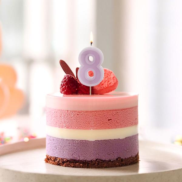 Numerokynttilä Violetti