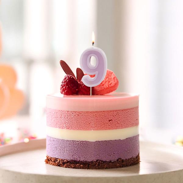 Numerokynttilä Violetti