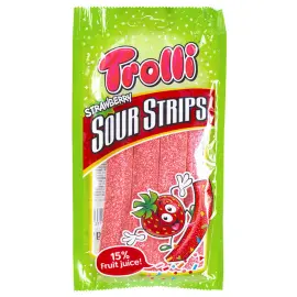 Trolli Kirpeät Mansikkaremmit