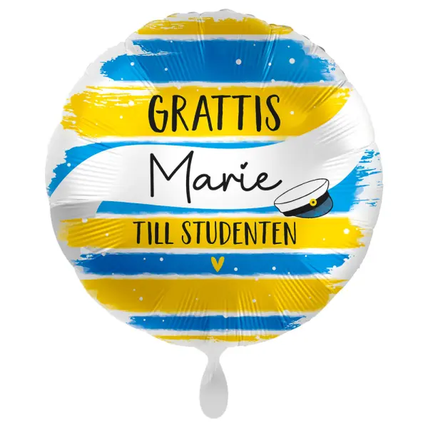 Grattis Till Studenten Ilmapallo Omalla Tekstillä