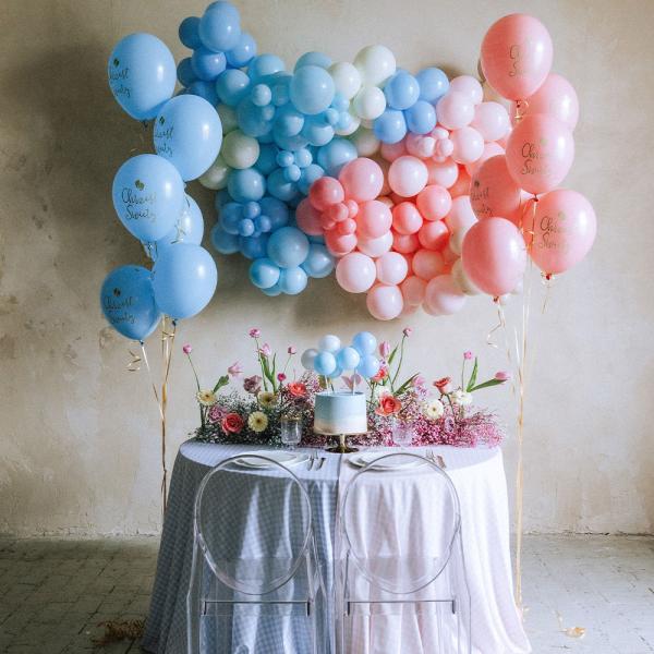 Baby Shower Ilmapallo Kakkukoriste Sininen 29 cm