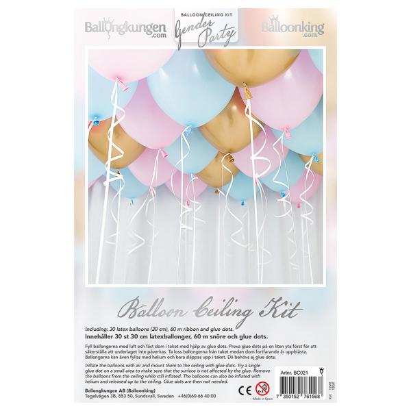 Ilmapallokatto Kit Gender Party