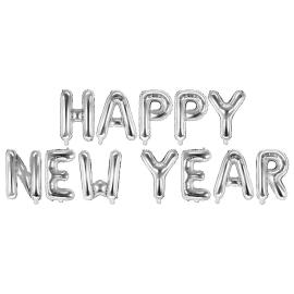 Folioilmapallot Happy New Year Hopea