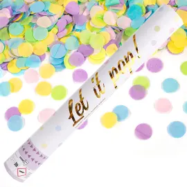 Konfettitykki Monivärinen Pastelli 40 cm