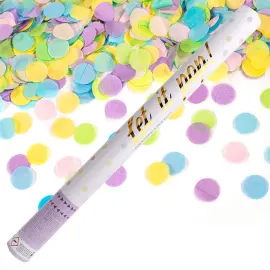 Konfettitykki Monivärinen Pastelli 60 cm
