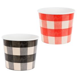 Ruudulliset Herkkukipot Musta ja Punainen 2 kpl