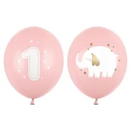 1 v Lateksi-ilmapallot Elefantti Vaaleanpinkki 50-pakkaus