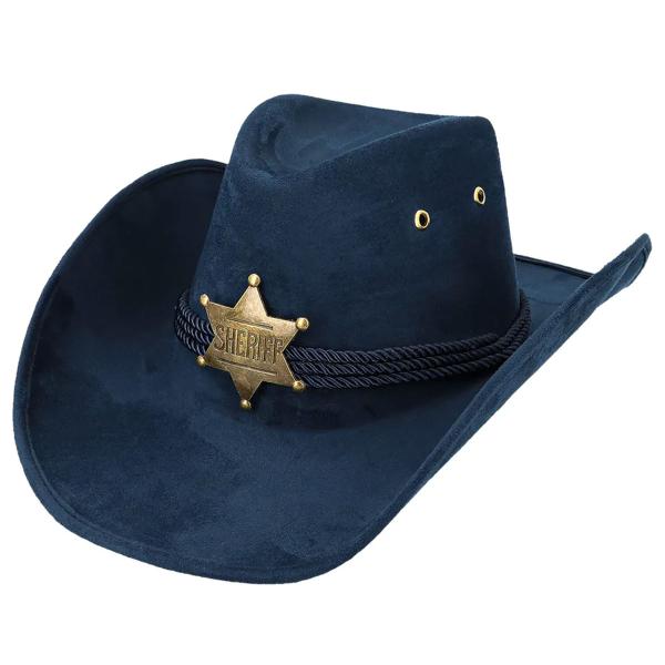 Cowboyhattu Sheriffintähdellä Tummansininen