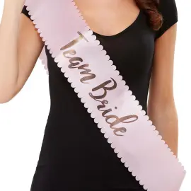 Team Bride Olkanauha Pinkki