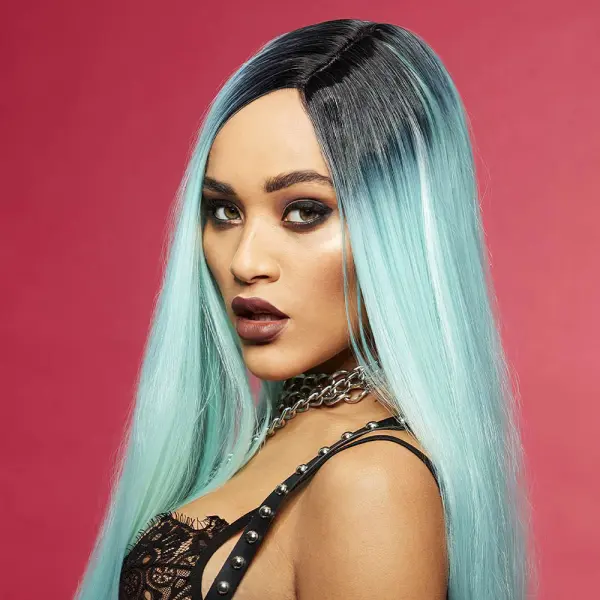 Super Vixen Ombre Manic Panic Peruukki Turkoosi