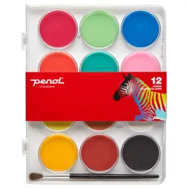 Penol Jumbo Standard Akvarellimaali 12 kpl