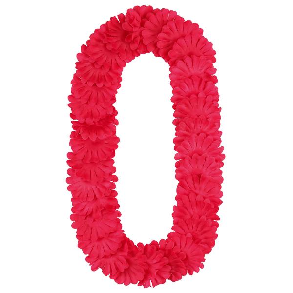 Havaijilainen Kukkakaulakoru Tumman-pinkki 120 cm