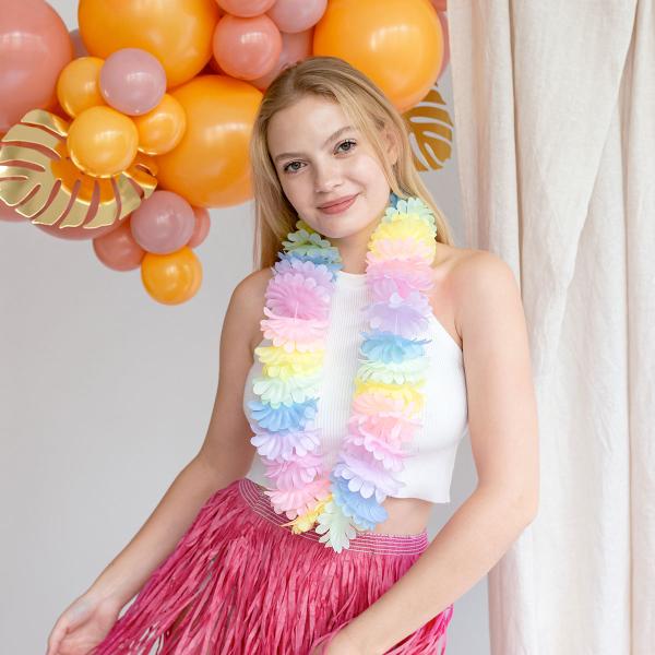 Havaijilainen Kukkakaulakoru Pastelli 120 cm