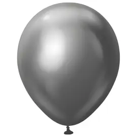 Lateksiilmapallot Avaruudenharmaa Kromi 30 cm