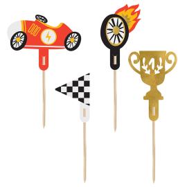 Cake Toppers Racing 4 kpl