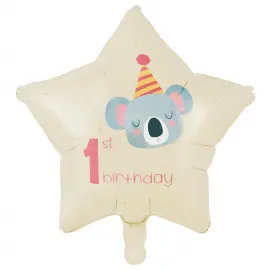 1st Birthday Folioilmapallo T&auml;hti Koala 46 cm