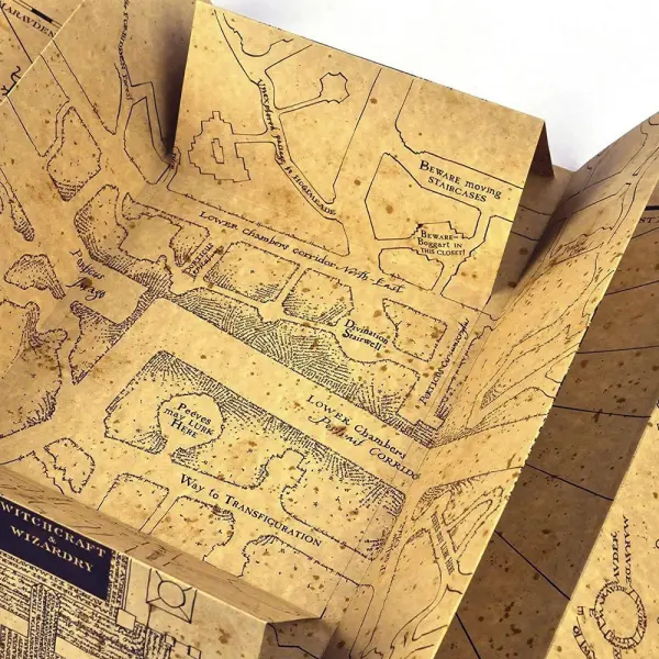 Harry Potter Taikasauva ja Marauders Map Palapeli 1000p