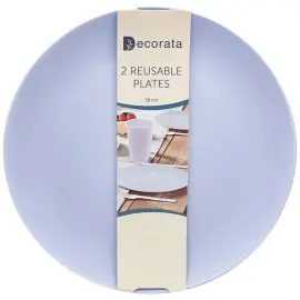 Uudelleenkäytettävät Syvät Lautaset Lilac Decorata