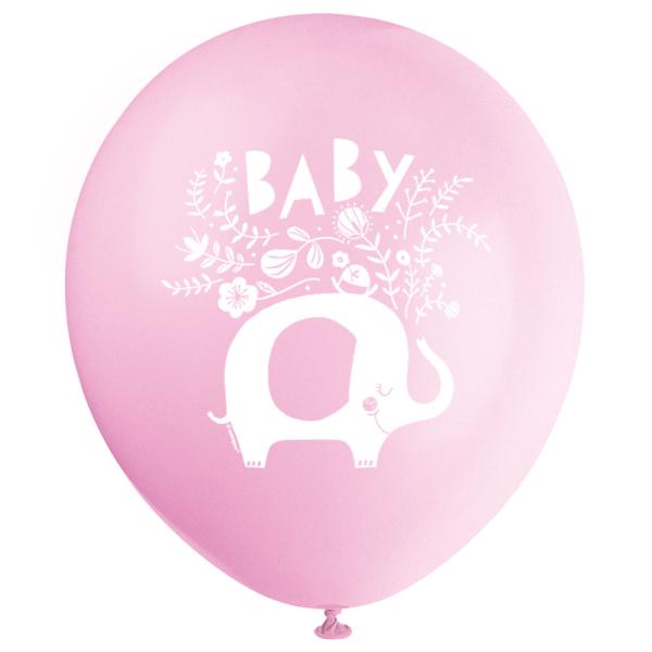 Babyshower Ilmapallot Norsu Pinkit