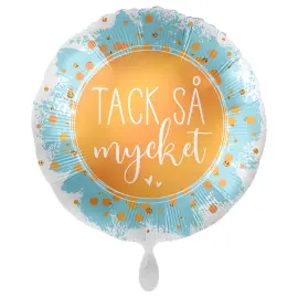 Tack Så Mycket Ilmapallo Valkoinen/Vaaleansininen