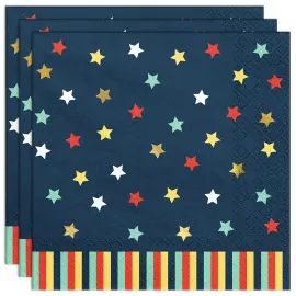 Servetit Tähdillä Tummansininen 12 kpl