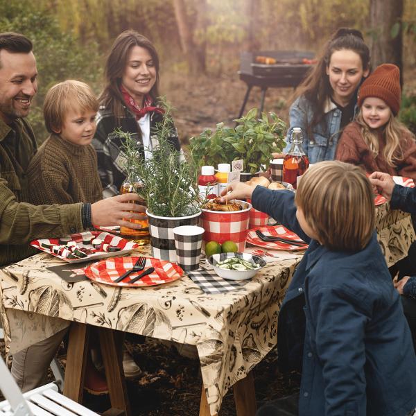 Ruudulliset Herkkukipot Musta ja Punainen 2 kpl