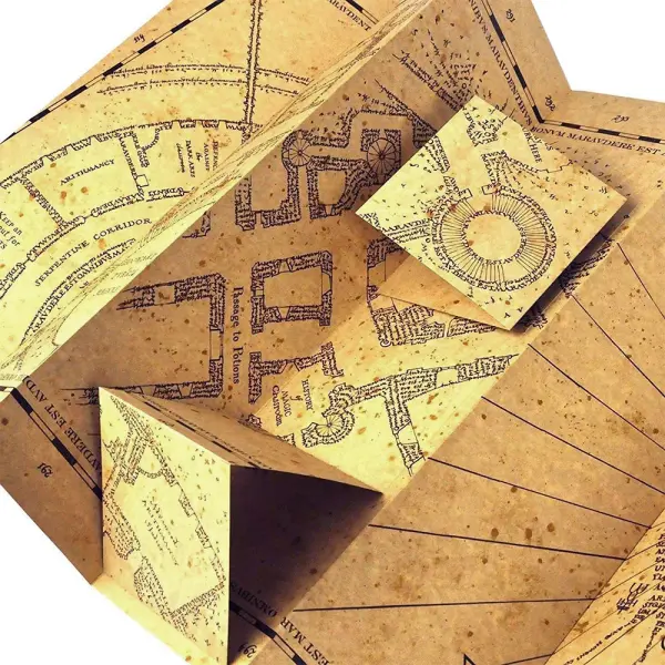 Harry Potter Taikasauva ja Marauders Map Palapeli 1000p