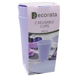 Uudelleenkäytettävät Mukit Lilac Decorata