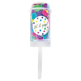 Monivärinen Konfetti Push Pop