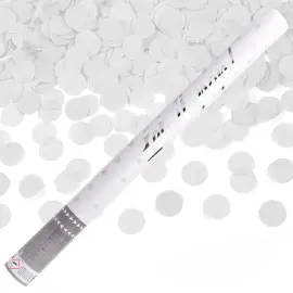 Konfettitykki Valkoinen 60 cm