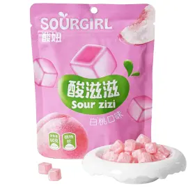 Hapan ja Sitke&auml; Persikkakarkki 60g