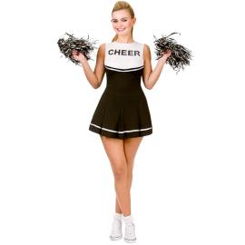 Cheerleader Naamiaisasu Musta/Valkoinen