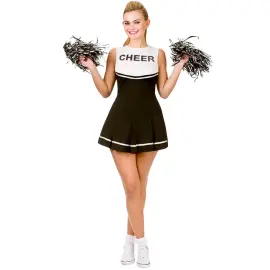 Cheerleader Naamiaisasu Musta/Valkoinen