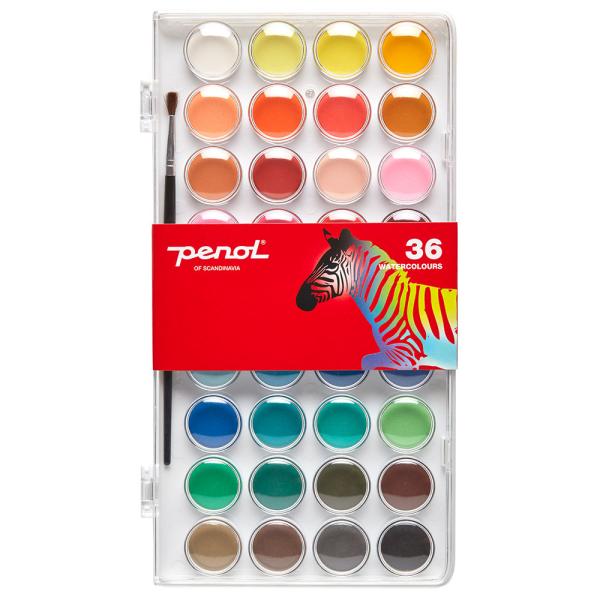 Penol Standard Akvarellimaali 36 kpl