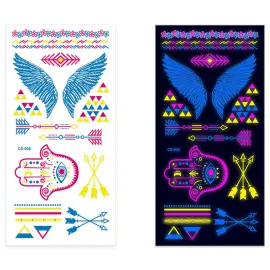 Neon Fluoresoiva Siirtotatuoinnit C