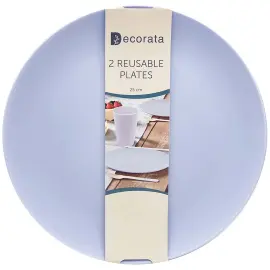 Uudelleenkäytettävät Lautaset Lilac Decorata